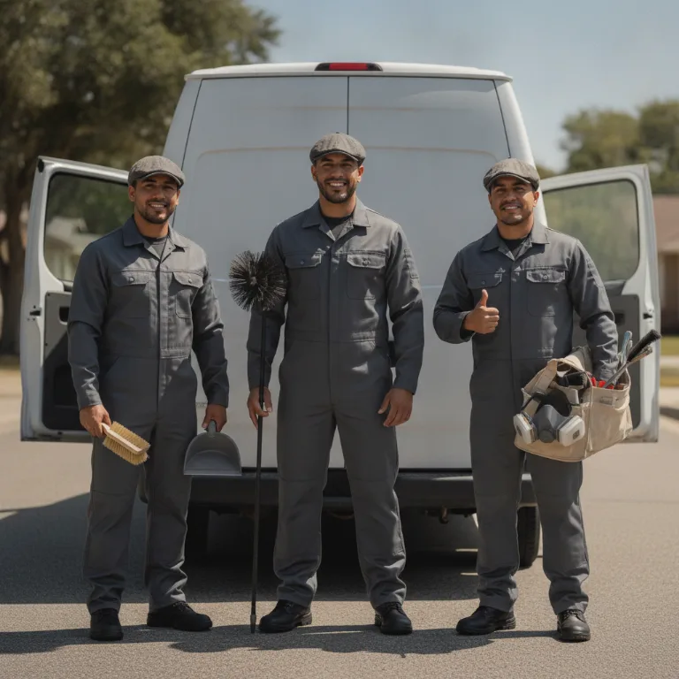 Limpador de Chaminés equipe em Pedreira